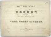 Weber Ouverture zu der Oper Oberon. Klavier Schlesinger Berlin 1826.-16857 artikel-bild