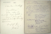 Max Brod Flammen Manuskript fuer Erwin Schulhoff. Prag ca. 1930.-18305 artikel-bild