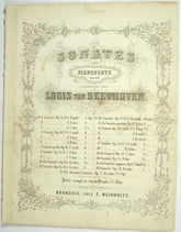 Beethoven, Sonate op. 10-2, Weinholtz 1854.-15510 artikel-bild