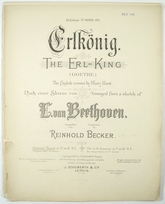 Beethoven, Erlkönig WoO 131. Erstausgabe 1897.-14896 artikel-bild