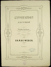 Weber, op- 65 L'invitation a la valse- Paris, 1858- -14836 artikel-bild