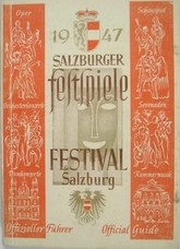 Salzburger Festspiele 1947 Offizieller Führer Official Guide.-14518 artikel-bild