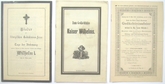 Zum Gedächtnis Kaiser Wilhelms. - 3 Programme Barmen u.a.18888.-17283 artikel-bild