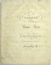 Beethoven, Sonata appassionata op. 57, Löhr 278, Frankfurt 1835.-15515 artikel-bild
