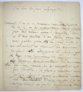 Paer, lettre autographe a Lesguillon Paris 1834 Un caprice de femme.-17449 artikel-bild