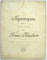 Franz Schubert, Impromptu Oeuvre 90-1 Haslinger 5071.-15523 artikel-bild
