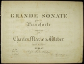14587.- C. M. v. Weber, op. 49, Grande Sonate Pianoforte, Berlin, 1817 artikel-bild