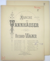 Wagner Steiger Marche de Tannhäuser 2 pianos 8 mains. Paris 1886.-17539 artikel-bild