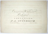 Süssmilch Cassino Walzer und Hopser für’s Fortepiano Hamburg ca. 1816.- 18289 artikel-bild