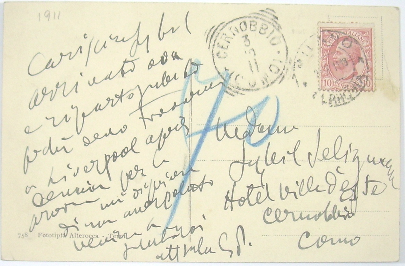 Musikantiquariat Wolfgang Stöger Puccini, autograph picture card